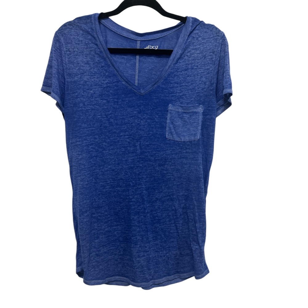 Bcg Short sleeve Blue Pocket Tee Large